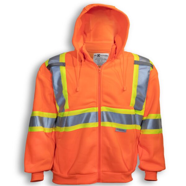 Orange Safety Pull Over Hoodie Thumbnail